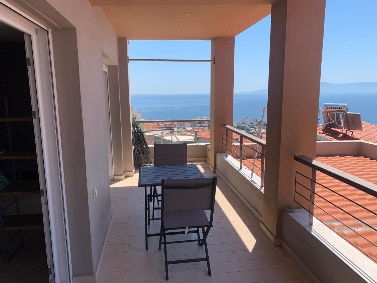 Breathtaking Sea View Apartman Kavála Kültér fotó